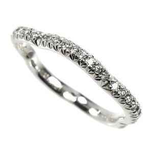 CHANEL 18KWG White Gold Camellia Diamond Ring J3211, Size 48, 2.0g, Women's